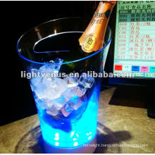 2012 new design Flashing plastic LED champagne bucket